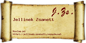 Jellinek Zsanett névjegykártya